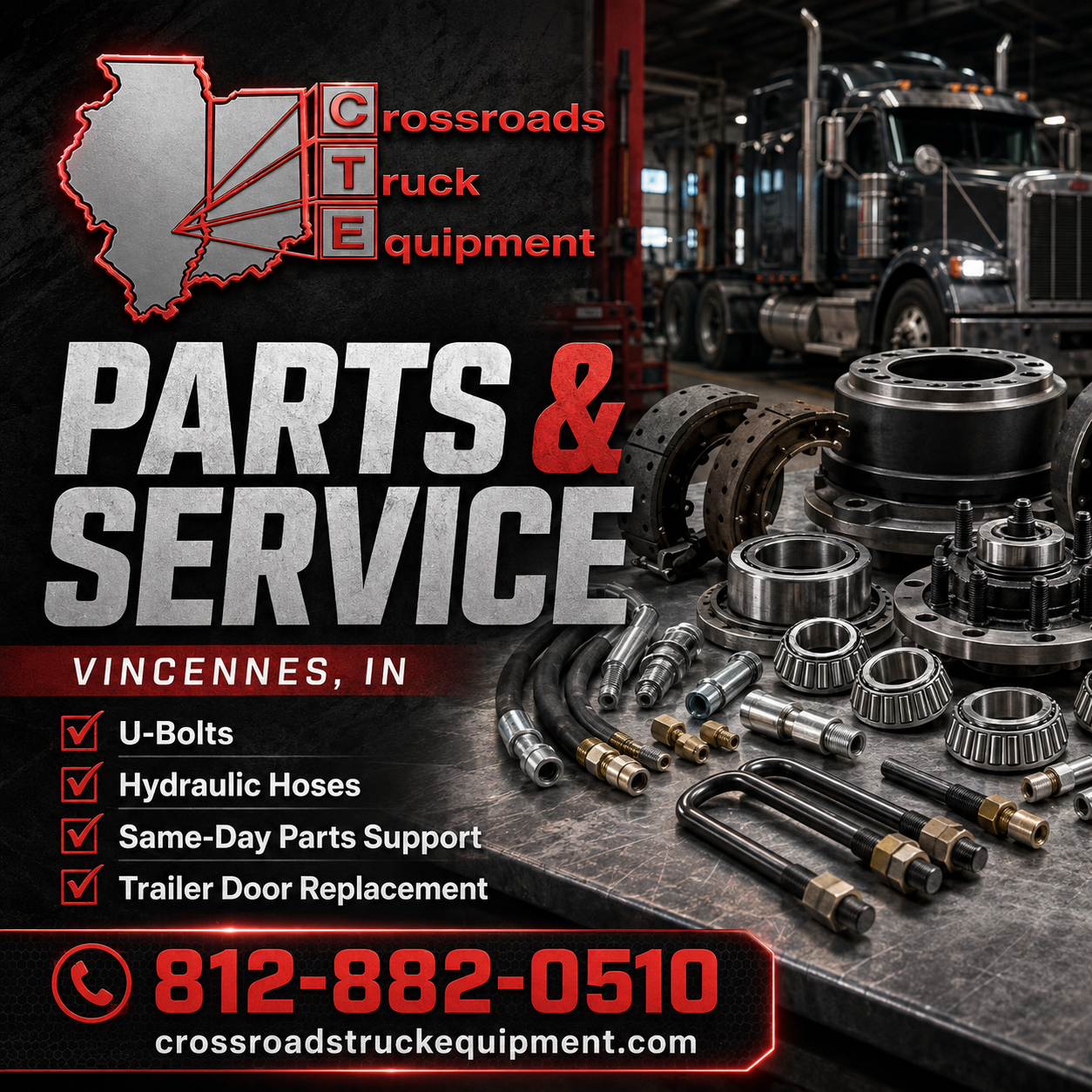 Crossroads Truck Equipment parts and service in Vincennes